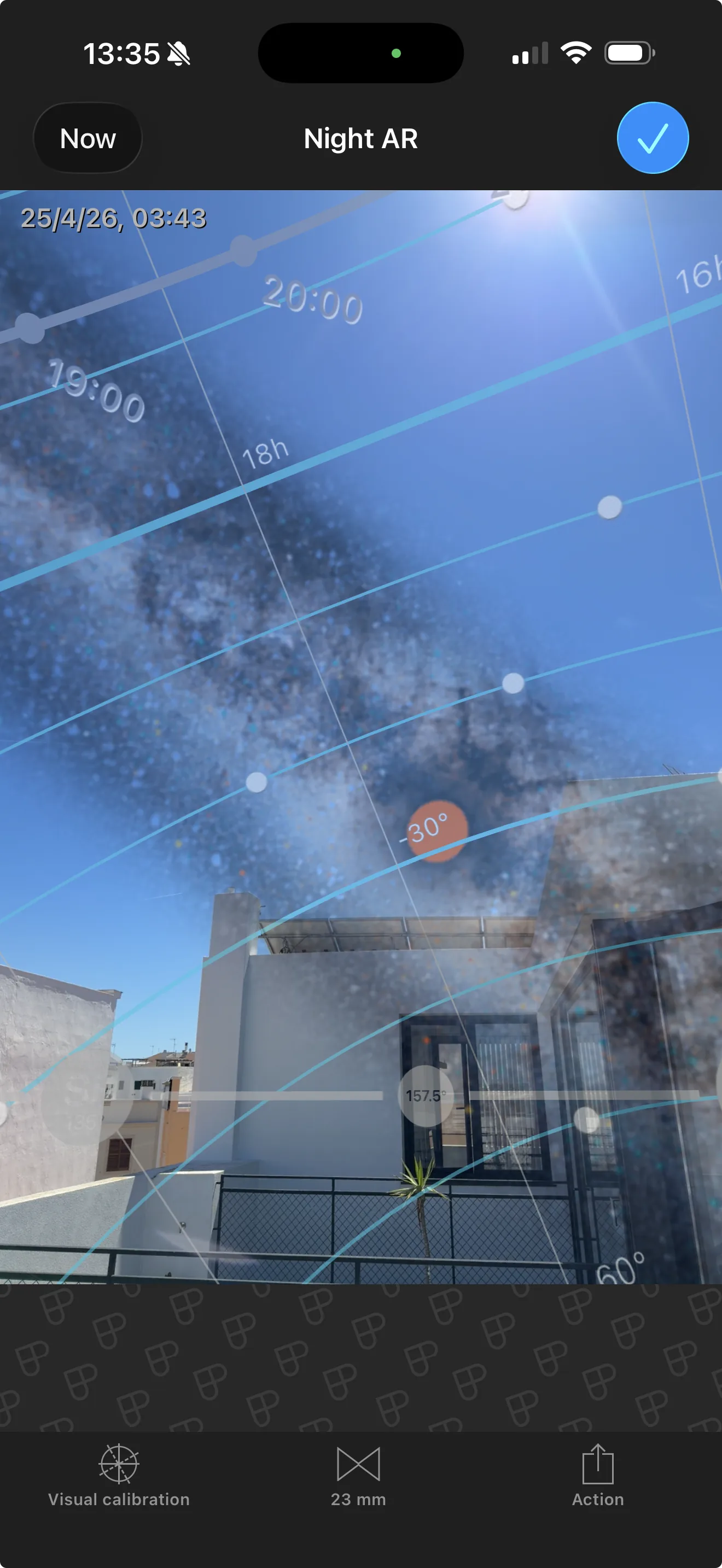 PhotoPills AR view on Google Pixel